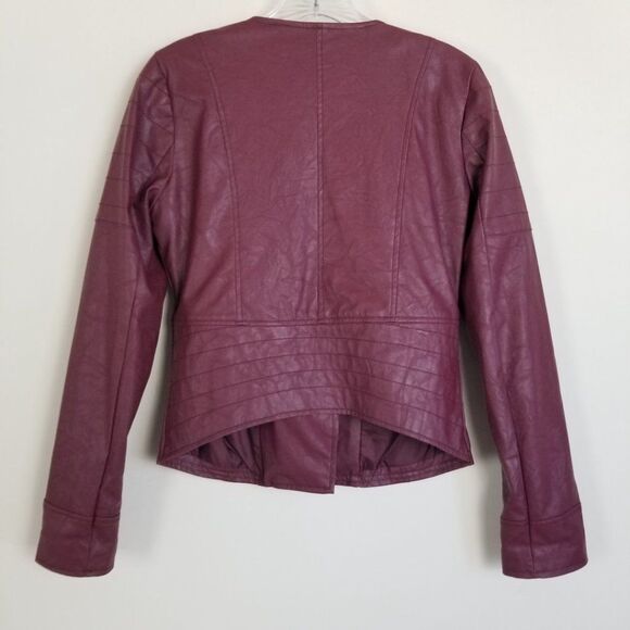 EUC Pins & Needles Faux Leather Moto Jacket Small - Picture 4 of 7